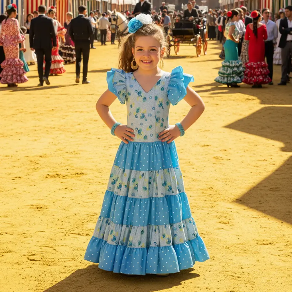 Traje Flamenca Niña: Marisma