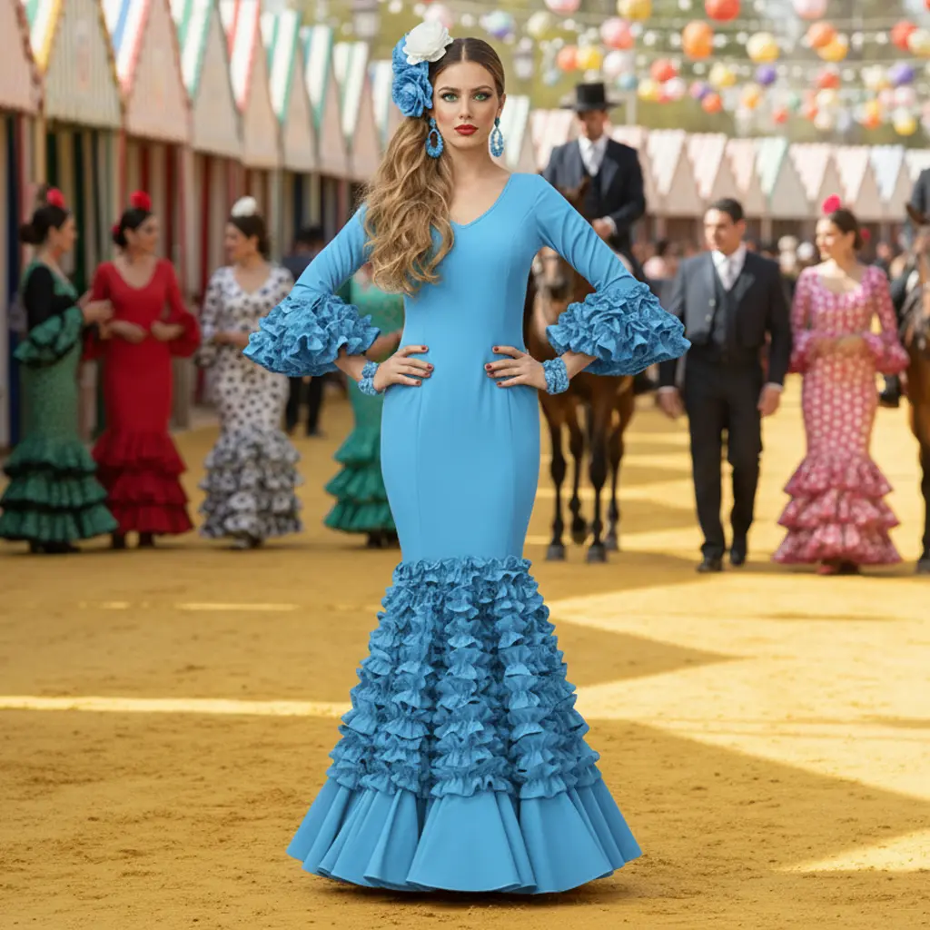 Traje Flamenca Modelo Trebol