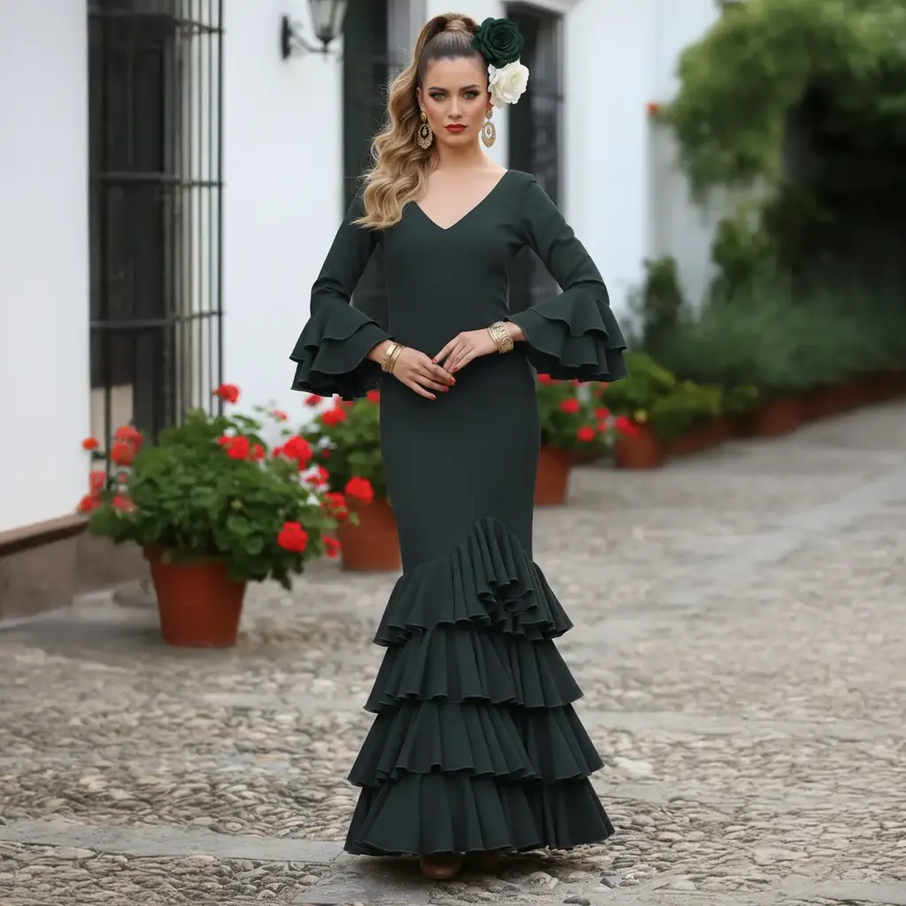 Traje Flamenca Modelo Patios Bambula