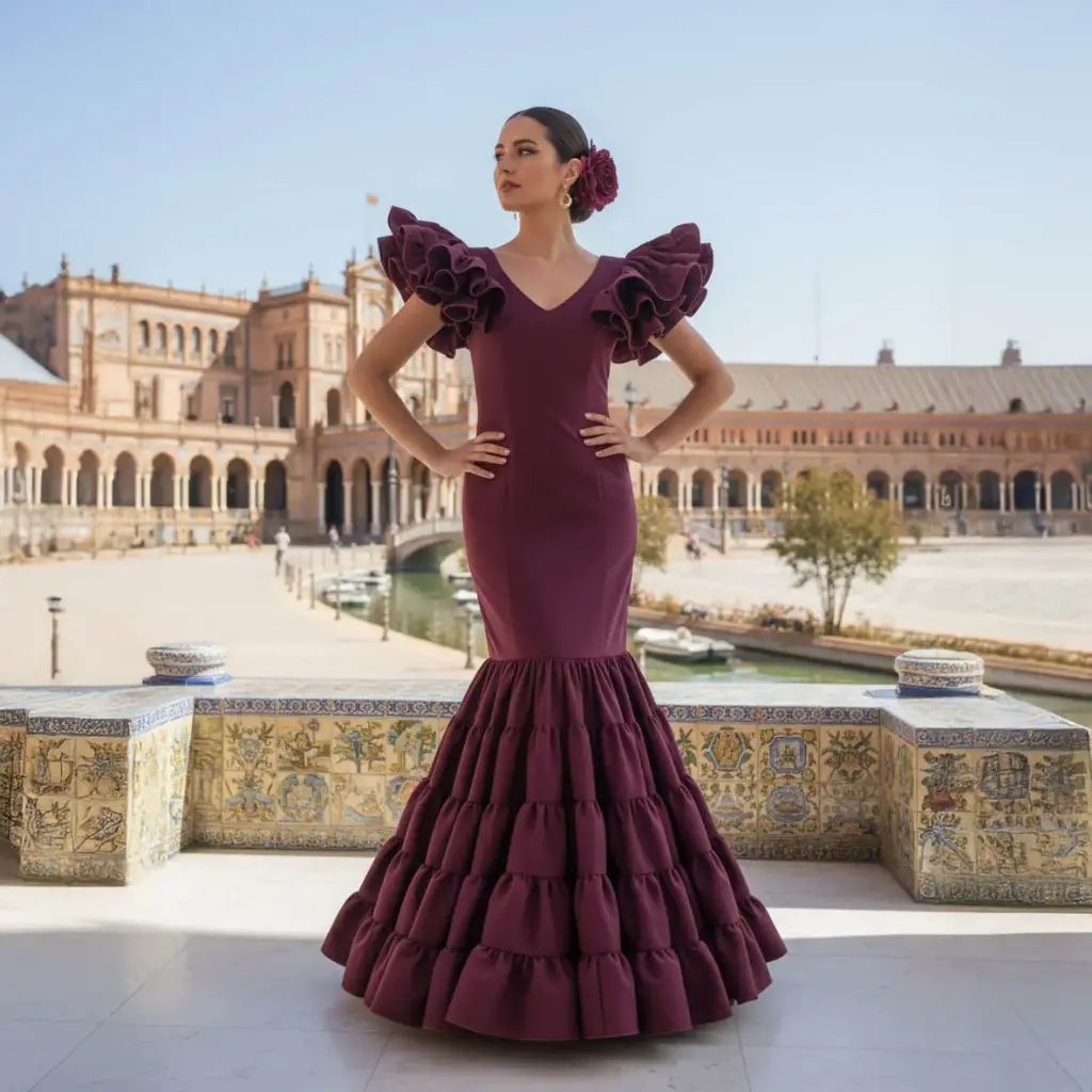 Traje Flamenca Modelo Alcázar