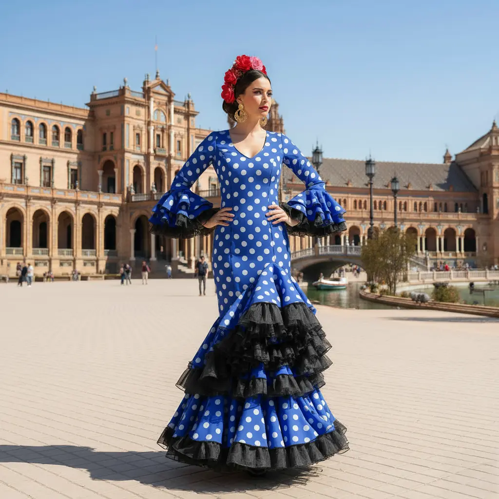 Traje Flamenca Modelo Calahorra