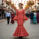 Traje Flamenca: Buganvilla