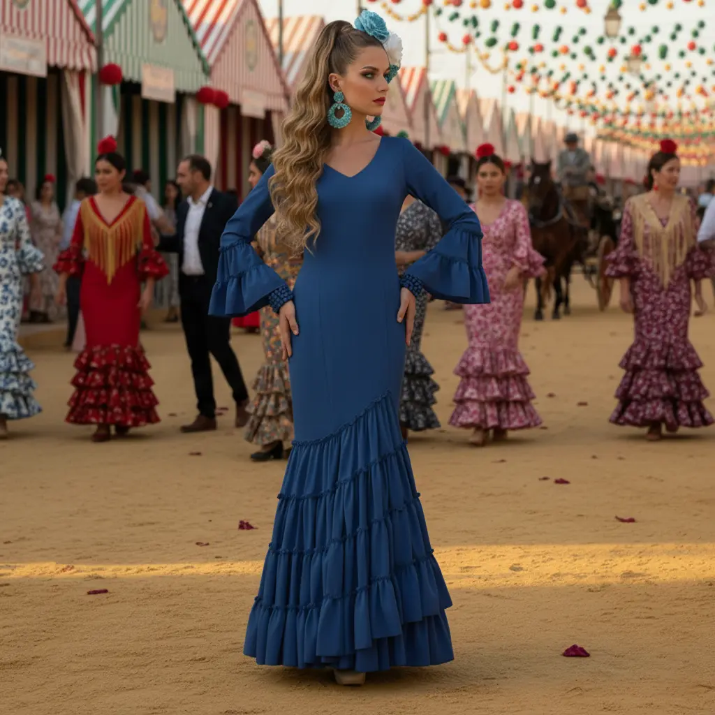 Traje Flamenca Modelo Bailío