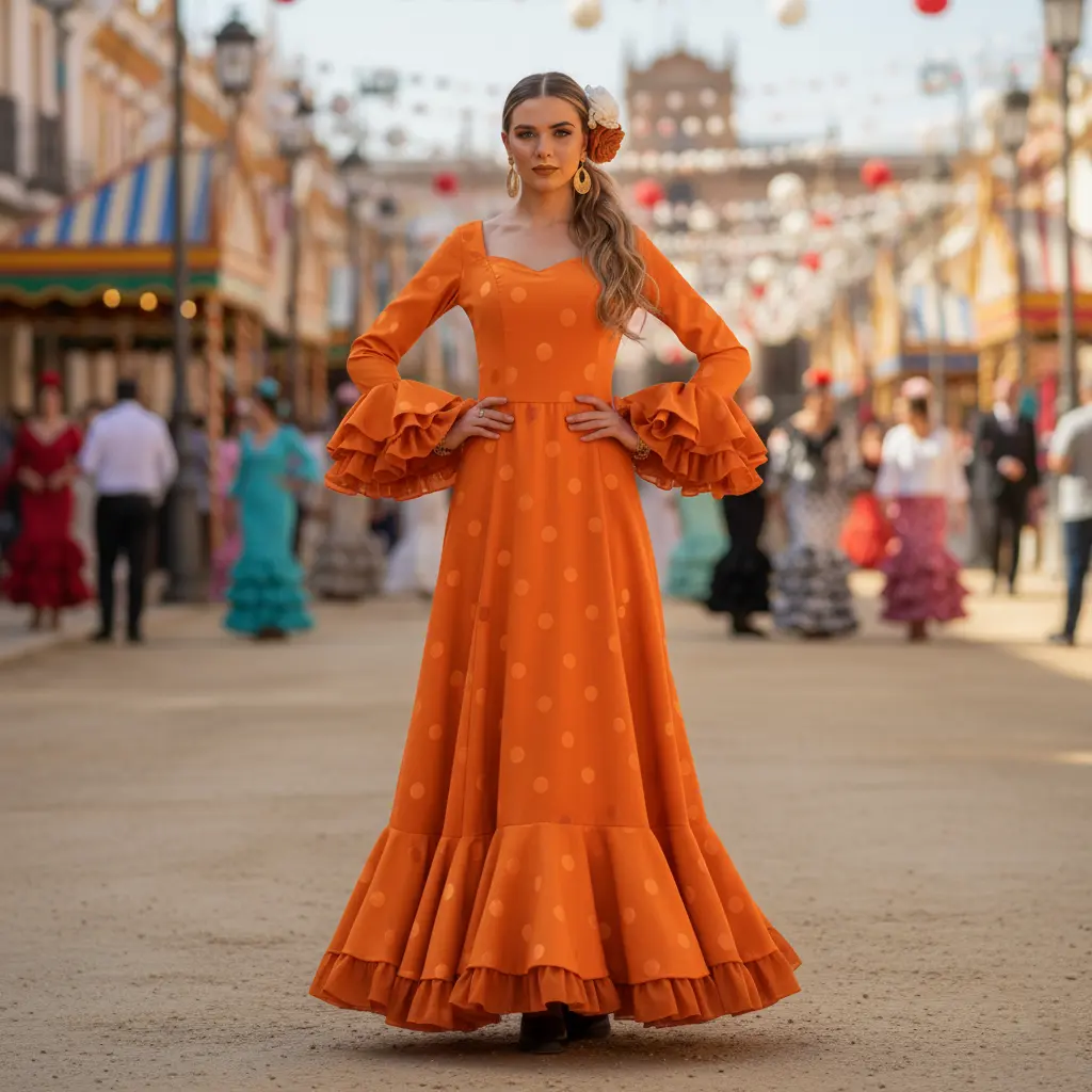 Bata Flamenca Modelo Yaiza