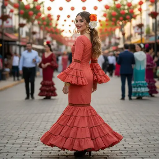 Traje Flamenca: Buganvilla