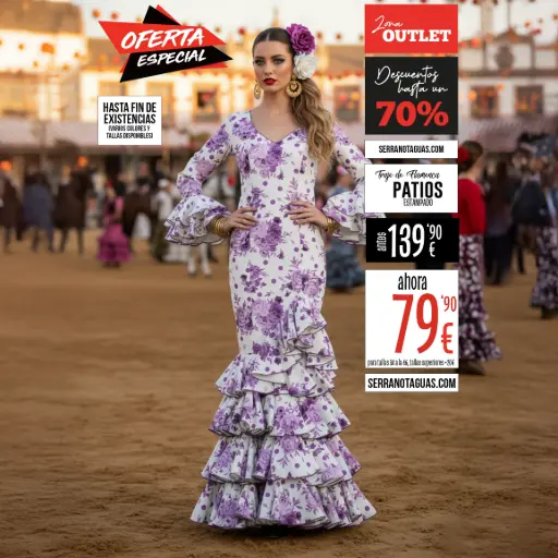 Traje Flamenca: Patios Estampado
